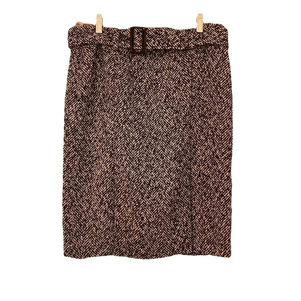 Cynthia Rowley black/white knee length skirt size 6